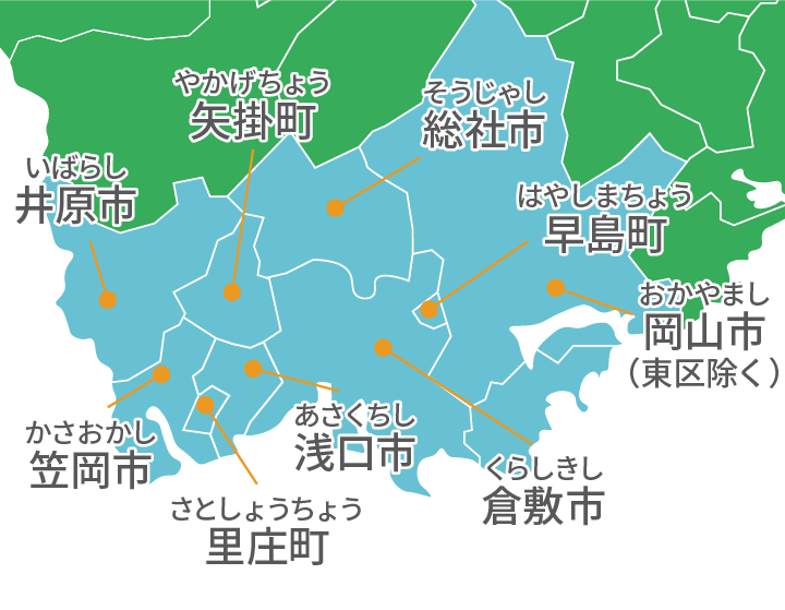 施工エリアの地図