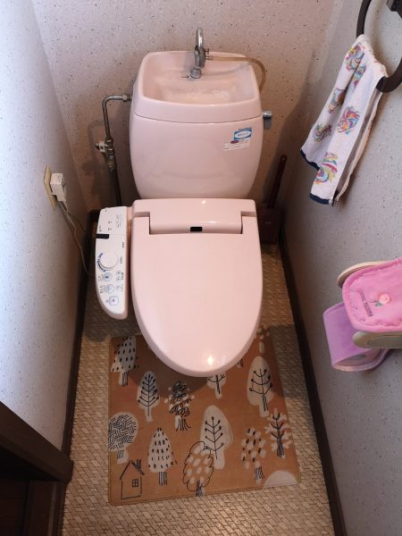 【トイレ交換】TOTOワンデーリモデル　①排水管位置替え