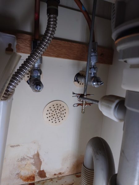 笠岡市/洗面台水栓交換しました。
